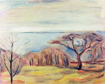 景观，1905年 作者 Edvard Munch